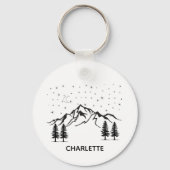 ペットポートレートキーチェパーソナライズされたーン、ペット犬 キーホルダー (正面)