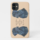 ペットポートレート写真の黒いラブラドー犬 Case-Mate iPhoneケース (裏面)