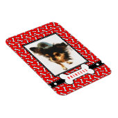 ペットポートレート冷蔵庫用マグネットと犬の写真 マグネット (右側)