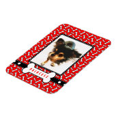 ペットポートレート冷蔵庫用マグネットと犬の写真 マグネット (左側)