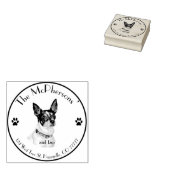 ペットポートレート差出人住所 ラバースタンプ (押印)