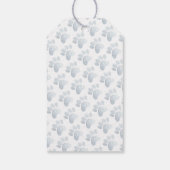 ペットポープリントウォーターカラーアートグレーおもしろい ギフトタグ (裏面)