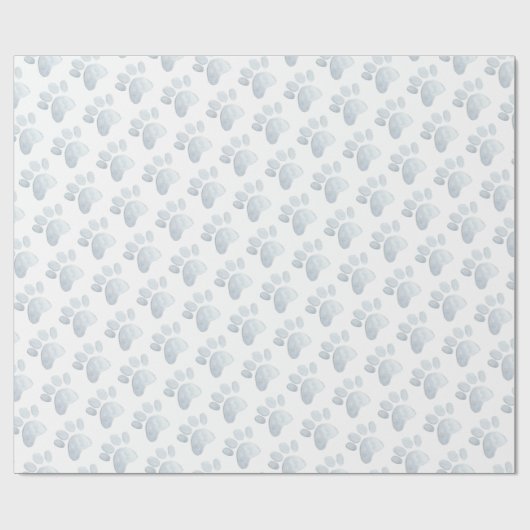 ペットポープリントウォーターカラーアートグレーおもしろい ラッピングペーパー (フラット)