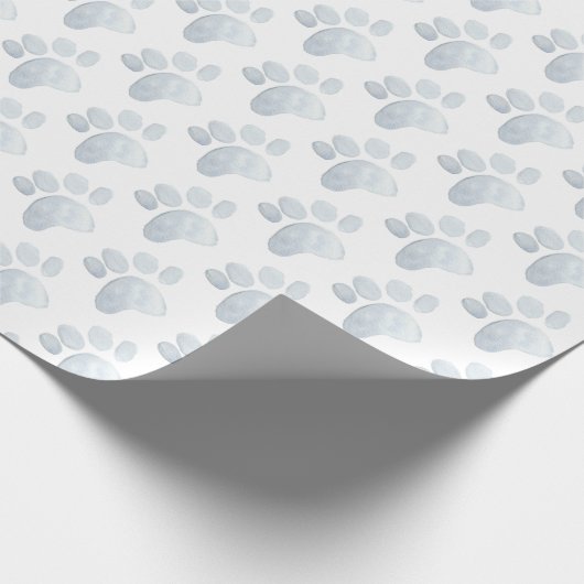ペットポープリントウォーターカラーアートグレーおもしろい ラッピングペーパー (角)