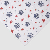 ペットポープリントハートパターンバレンタインデー 薄葉紙 (詳細)