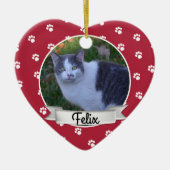 ペットポープリントフォトキープサセセラミックオーナメント セラミックオーナメント (正面)