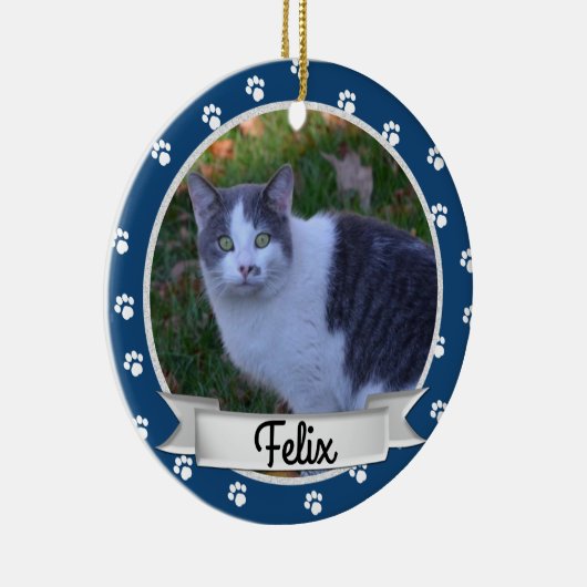 ペットポープリントフォトキープサセセラミックオーナメント セラミックオーナメント (右)