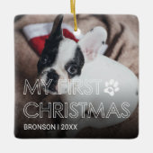 ペットマイ初めてのクリスマスセラミックオーナメント セラミックオーナメント (正面)