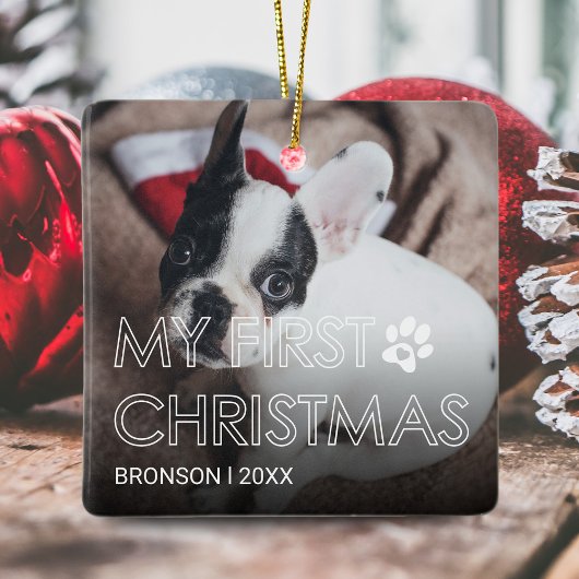 ペットマイ初めてのクリスマスセラミックオーナメント セラミックオーナメント