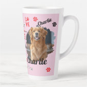 ペットマグ | 名前入り愛犬のメモリアルグッズ カフェラテマグ (右)