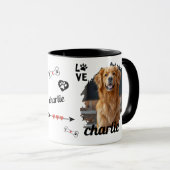 ペットマグ | 名前入り愛犬のメモリアルグッズ マグカップ (正面右)