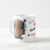 ペットマグ | 名前入り犬のメモリアルグッズ コーヒーマグカップ (正面左)