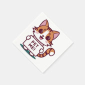 ペットミー子猫 スタンダードカクテルナプキン (角)