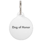 ペットメイド・オブ・オーナー（花嫁付き添い人） ペット　ネームタグ (裏面)