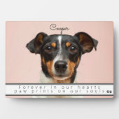 ペットメモリアルアクセサリー 心に永遠に  フォトプラーク (正面)
