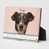 ペットメモリアルアクセサリー 心に永遠に  フォトプラーク (側面)