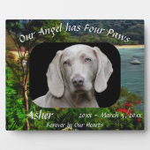 ペットメモリアルエンジェル ウィズ フォー パーズ 0828 フォトプラーク (正面)