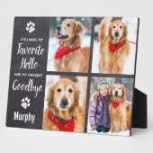 ペットメモリアルオリジナル写真コラージュ フォトプラーク (側面)