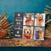 ペットメモリアルオリジナル写真コラージュ フォトプラーク (側面)