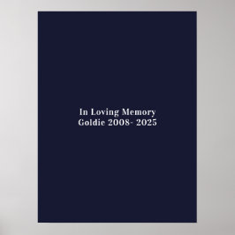 ペットメモリアルカスタム犬12枚写真 ポスター