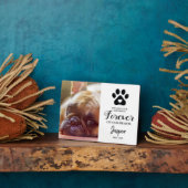 ペットメモリアルギフト | 愛する記憶に フォトプラーク (側面)