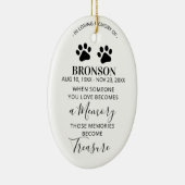 ペットメモリアルクリスマスオーナメント セラミックオーナメント (右)