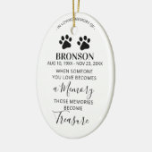 ペットメモリアルクリスマスオーナメント セラミックオーナメント (左)