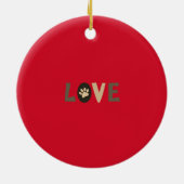 ペットメモリアルクリスマスフォトオーナメント セラミックオーナメント (裏面)