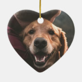 ペットメモリアルグレーフルフォトセラミックオーナメント セラミックオーナメント (裏面)