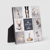 ペットメモリアルシンパシー名言 記念写真コラージュ フォトプラーク (正面)