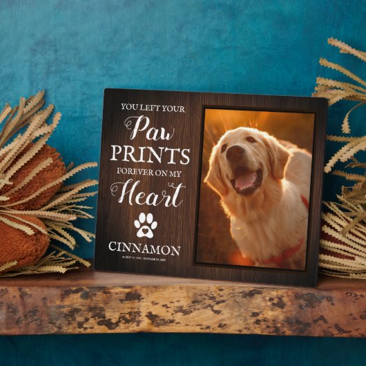 ペットメモリアルフォトフレーム フォトプラーク (側面)