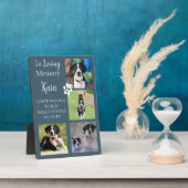 ペットメモリアルフォト 記念品 個人用 フォトプラーク (側面)