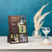 ペットメモリアルフォト  keepsake  個人用 フォトプラーク (側面)