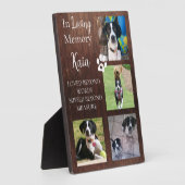 ペットメモリアルフォト  keepsake  個人用 フォトプラーク (側面)