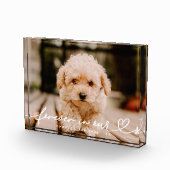 ペットメモリアルフォーエバーハートシンプルモダン フォトブロック (右)