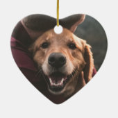 ペットメモリアルホワイトフルフォトセラミックオーナメント セラミックオーナメント (裏面)