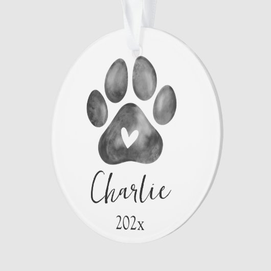 ペットメモリアルポープリントフォトオーナメント オーナメント (正面)