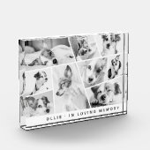 ペットメモリアルモダンシンプルシックコラージュ フォトブロック (左)