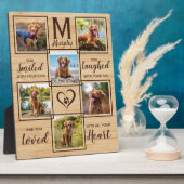 ペットメモリアルユニークドッグフォトコラージュ フォトプラーク (側面)