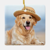 ペットメモリアル悔やみや弔慰引用文ドッグメモリアル セラミックオーナメント (正面)