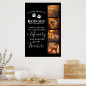 ペットメモリアル記念4フォトプリント ポスター (キッチン)