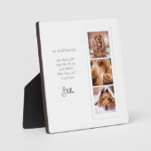 ペットメモリアル3フォトコラージュ記念引用文 フォトプラーク (正面)