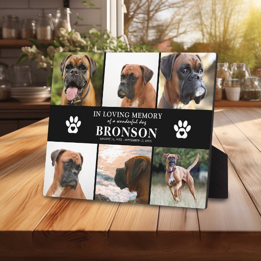 ペットメモリアル6枚の写真を愛する記憶に フォトプラーク
