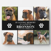 ペットメモリアル6枚の写真 愛する記憶に フォトプラーク (正面)