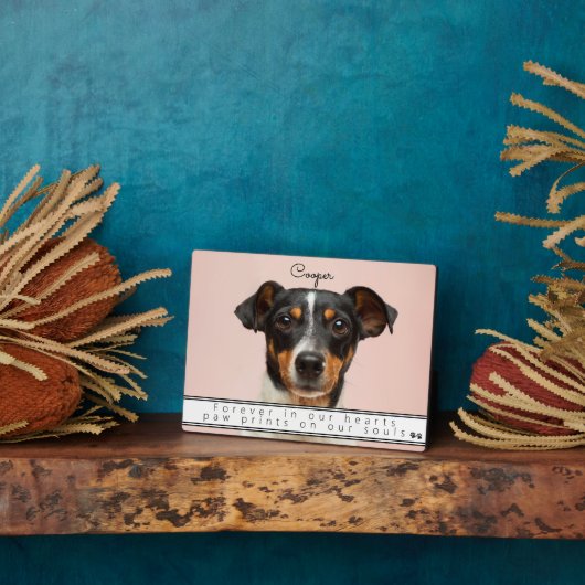 ペットメモリアル ずっと心の中に  フォトプラーク (側面)