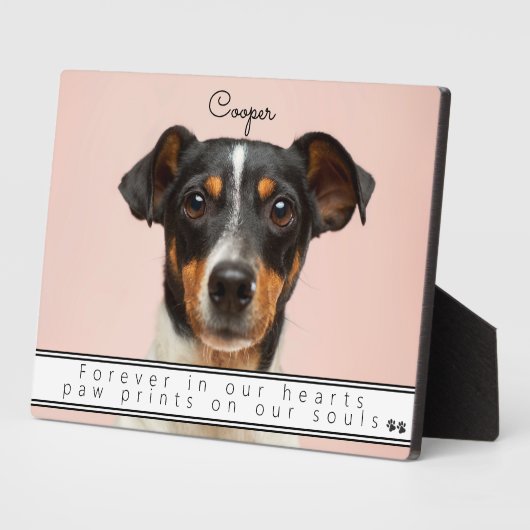 ペットメモリアル ずっと心の中に  フォトプラーク (側面)