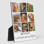 ペットメモリアル オリジナル9枚写真コラージュ 犬 フォトプラーク (側面)