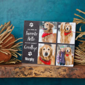 ペットメモリアル オリジナル 写真コラージュ フォトプラーク (側面)