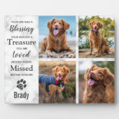 ペットメモリアル　オリジナル　写真コラージュ フォトプラーク (正面)