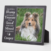 ペットメモリアル オーダーメイド フォト 哀悼 犬メモリアル フォトプラーク (側面)